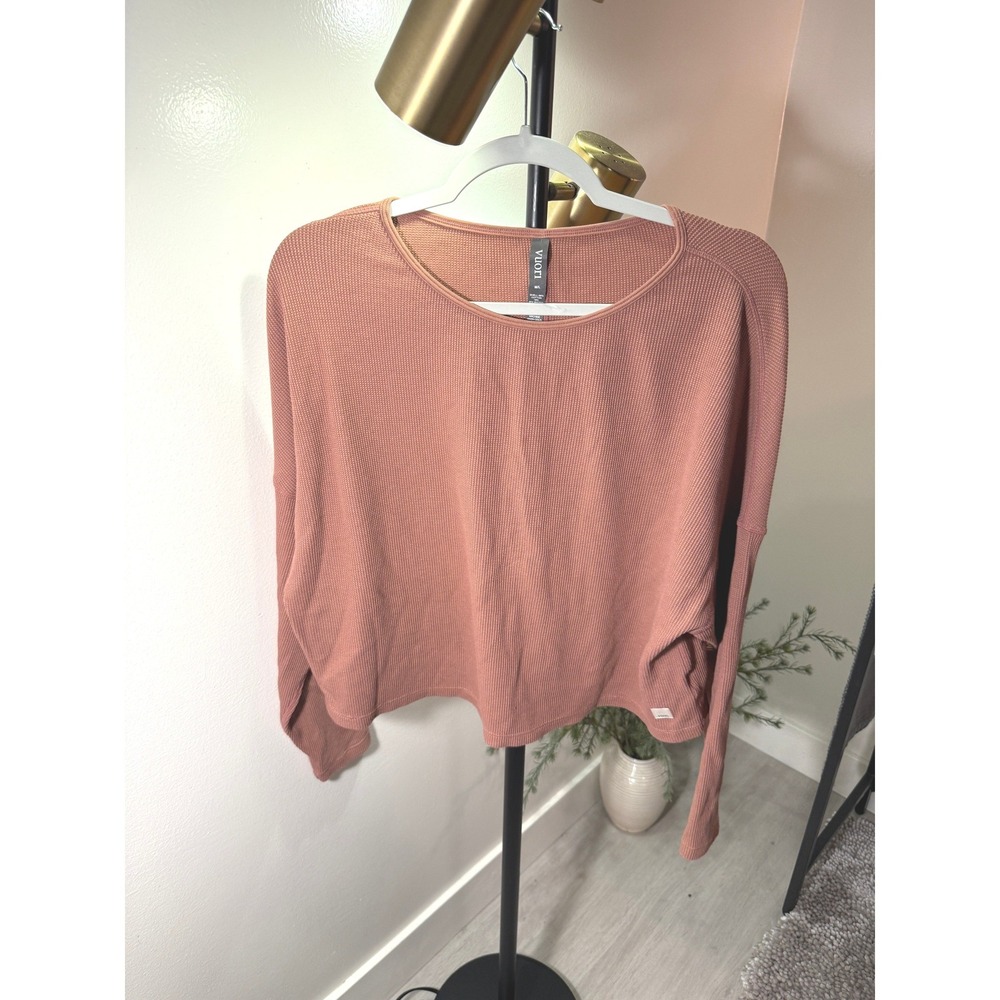 Vuori Coast tee boxy terracotta euc Med cozy post workout daywear fun athleisure - Picture 3 of 12